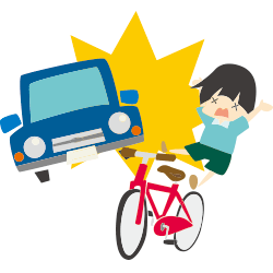 自転車事故イラスト